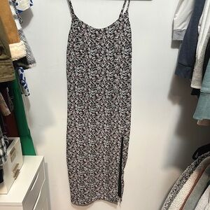 Abercrombie & Fitch Midi Floral Slit Dress